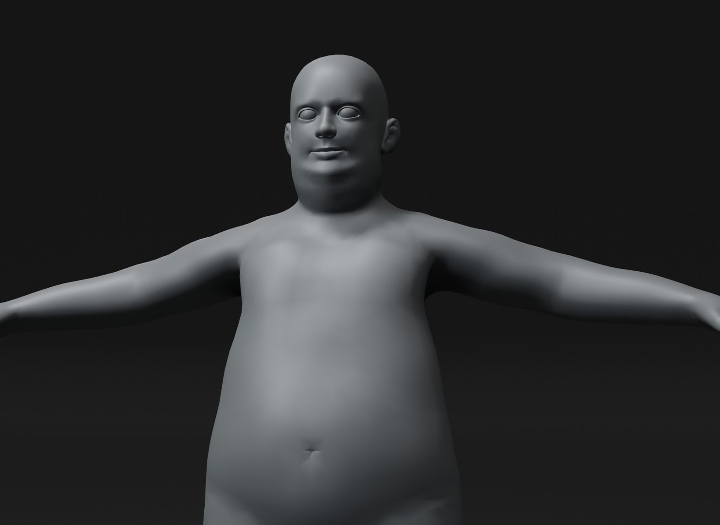 Fat Boy Kid Body Base Mesh Animated And Rigged 3D Model 20k Polygons 3D ...