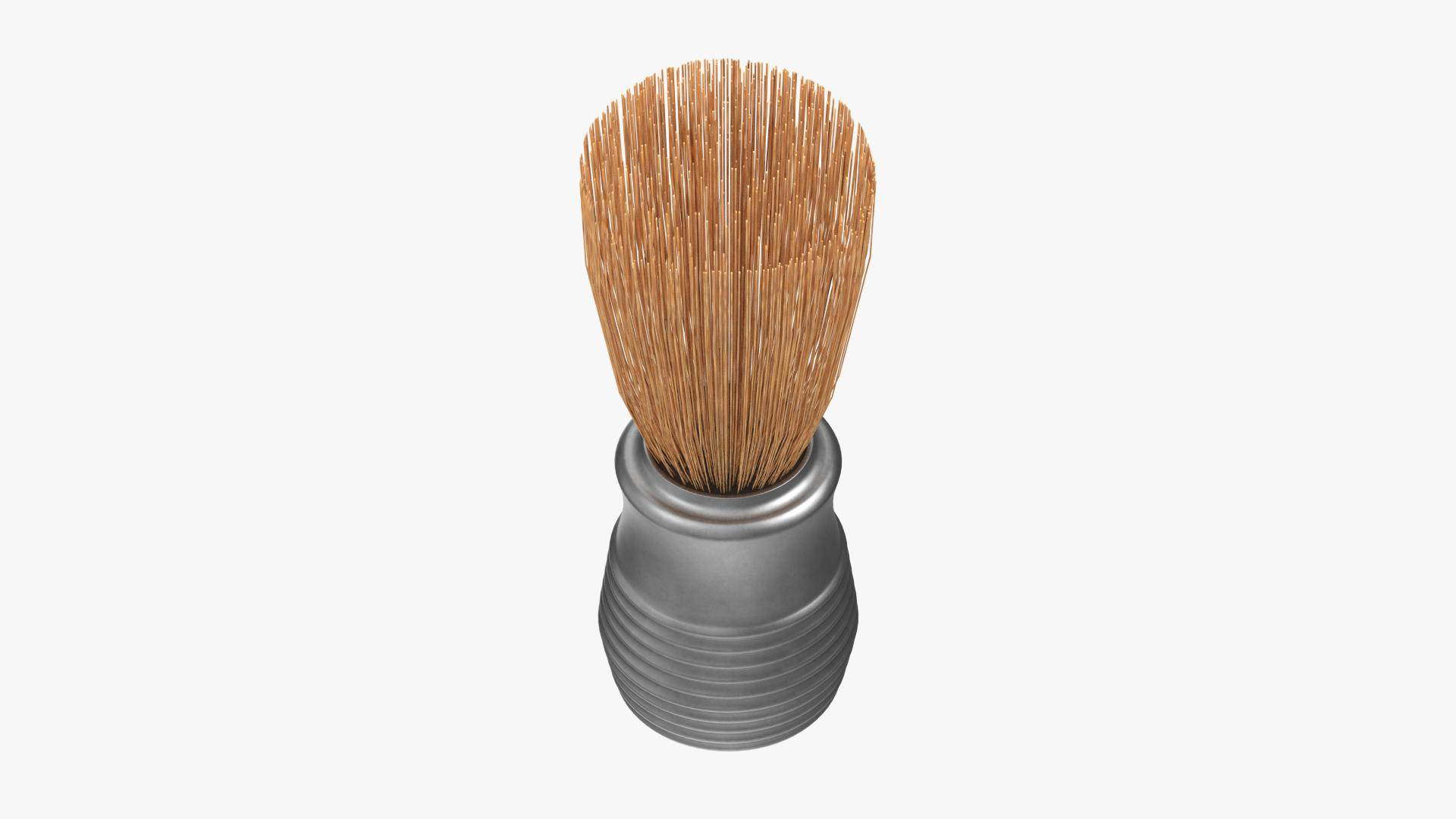 Shaving Cream Brush Model TurboSquid 2123796   Shavingcreambrushturntables 1 