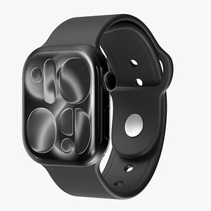 Apple Watch Series 11 Jet Black 3D