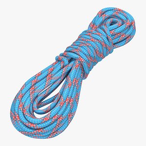 3dsmax rock climbing rope blue