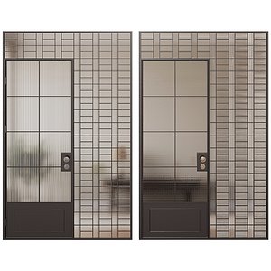 Glass door 3D model