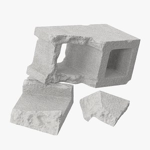 Cinder Block Broken 03