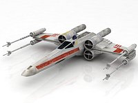 X-Wing Starfighter and R2D2