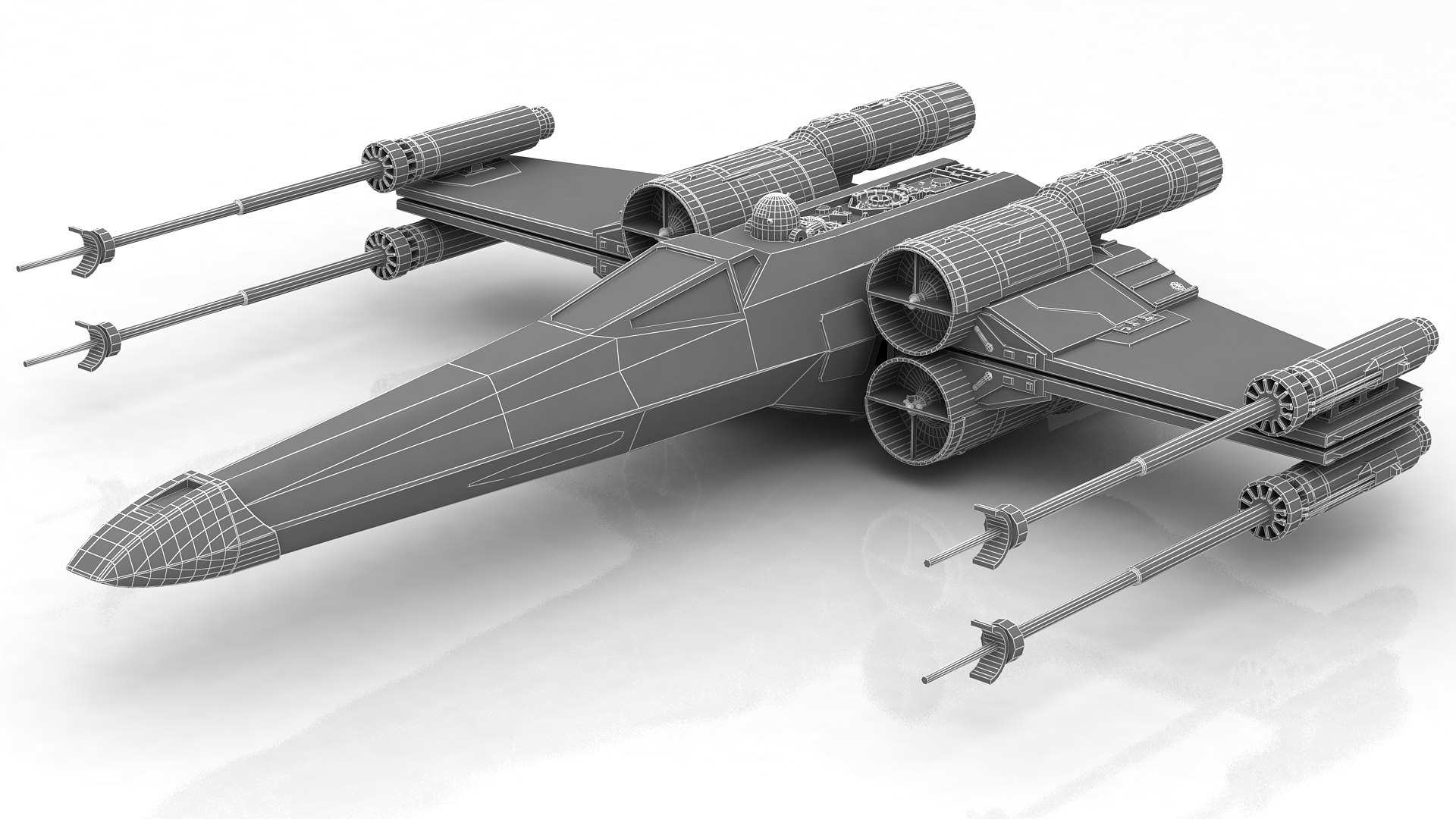 Star Wars X Wing 3D Model - TurboSquid 1627818