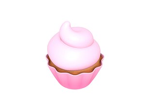 3D cupcake cup cake model