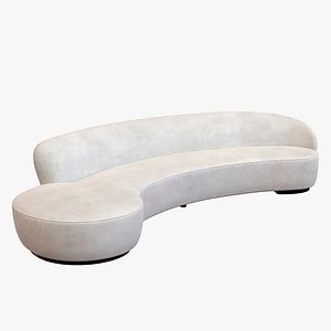 3D Vladimir Kagan Curved Sofa for Directional model