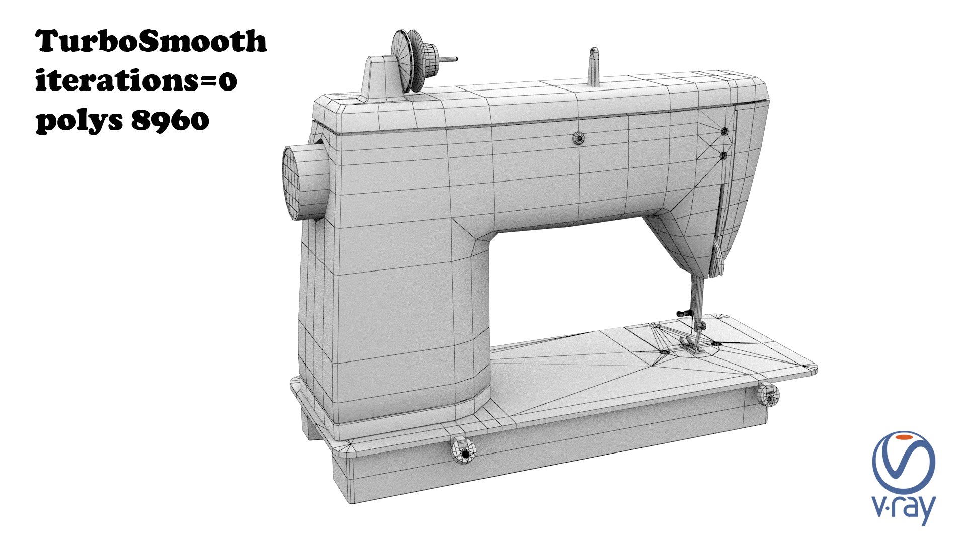 Singer 626 sewing machine 3D TurboSquid 1720389