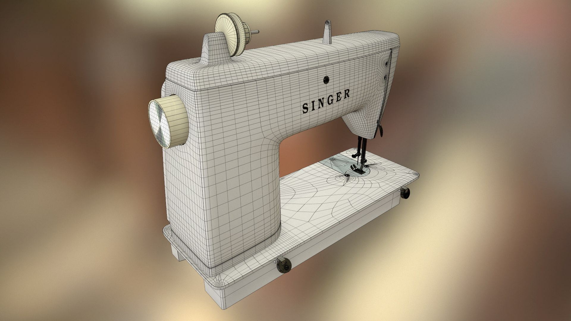 Singer 626 sewing machine 3D TurboSquid 1720389