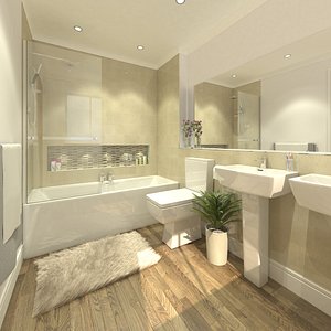 bathroom bath room 3d 3ds