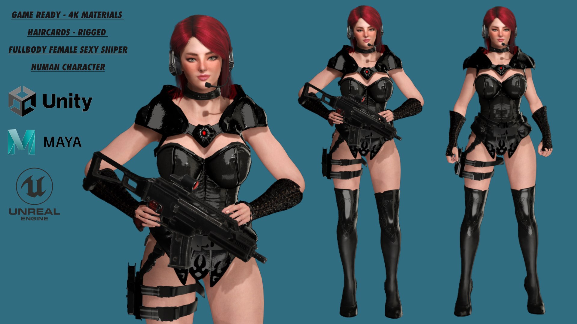 AAA 3D REALISTIC CHARACTER SEXY SNIPER - HUMAN RIG GAME READY 3D https://p.turbosquid.com/ts-thumb/pS/r0QLMo/8F/poster2/png/1680247000/1920x1080/fit_q87/7316cd9d76e1a869304c41509989d05d7aff8c67/poster2.jpg