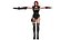 AAA 3D REALISTIC CHARACTER SEXY SNIPER - HUMAN RIG GAME READY