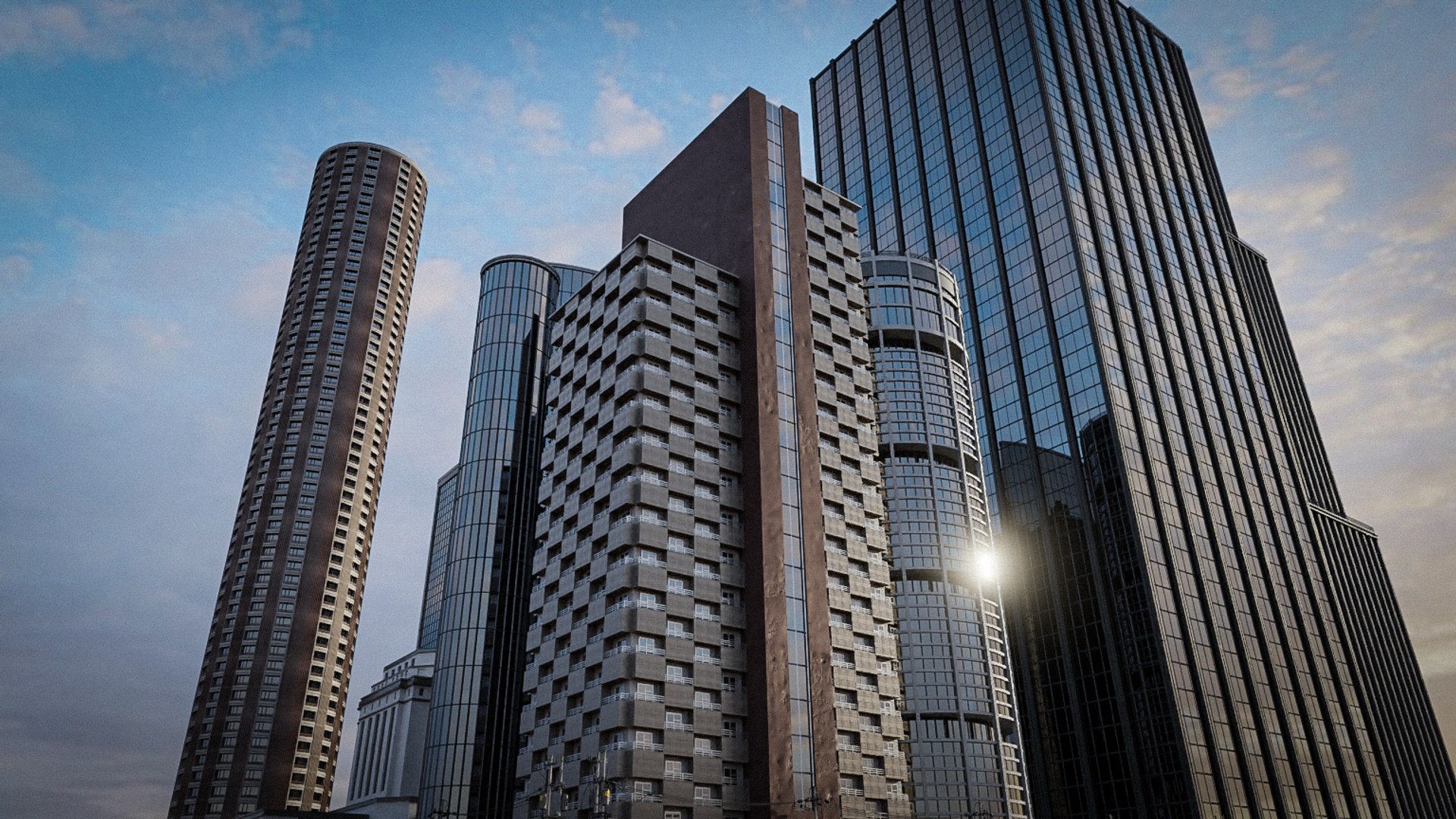 CITY SCENE SET SKYSCRAPER 3D model https://p.turbosquid.com/ts-thumb/pS/sXejih/1x/18/jpg/1752696289/1920x1080/fit_q87/c09c5711177a7214f9c20734b9417269472f64bc/18.jpg