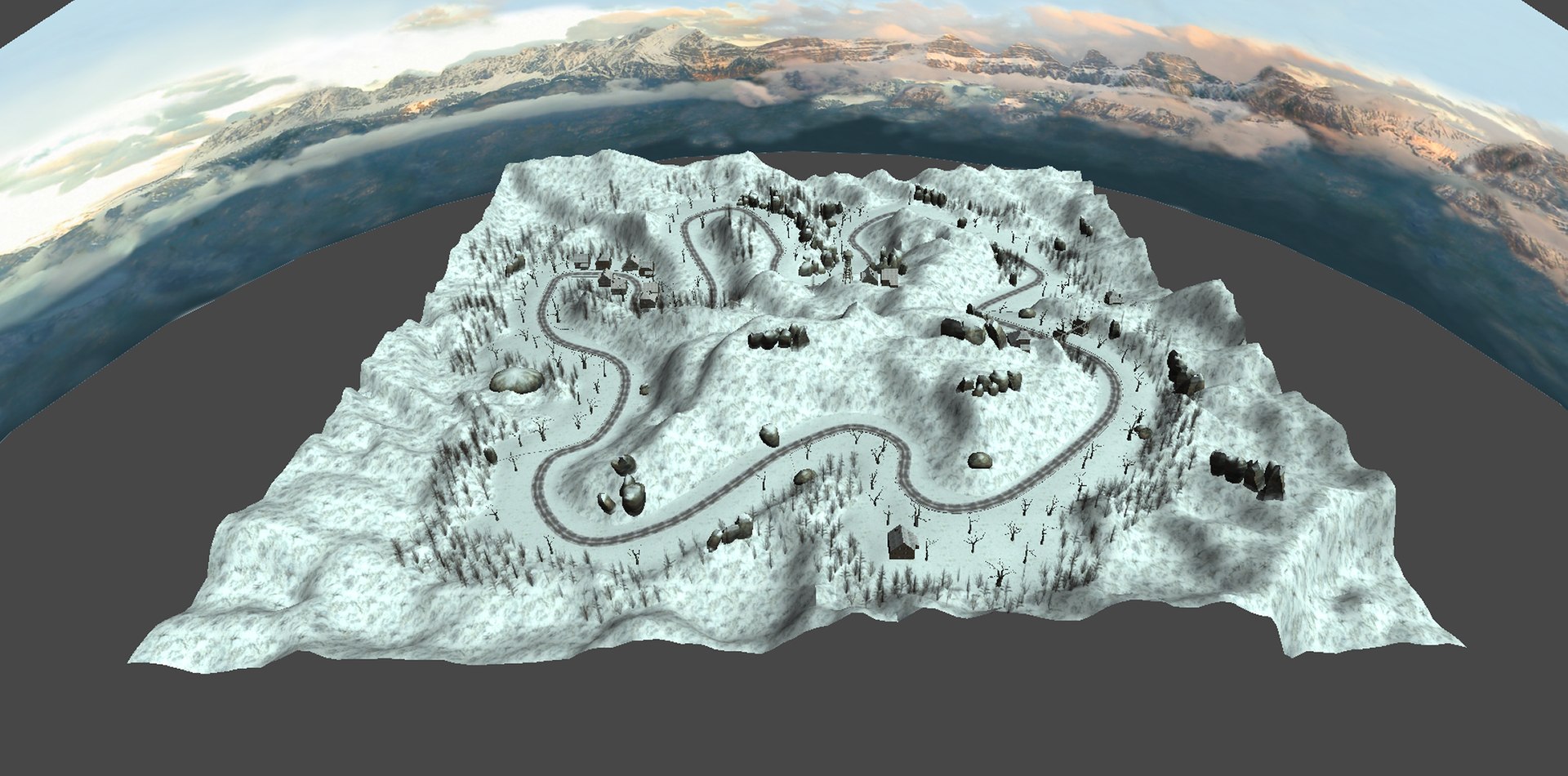 Winter Landscape 3D Model - TurboSquid 1626587