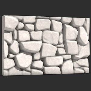 Stone Wall 029 3D model