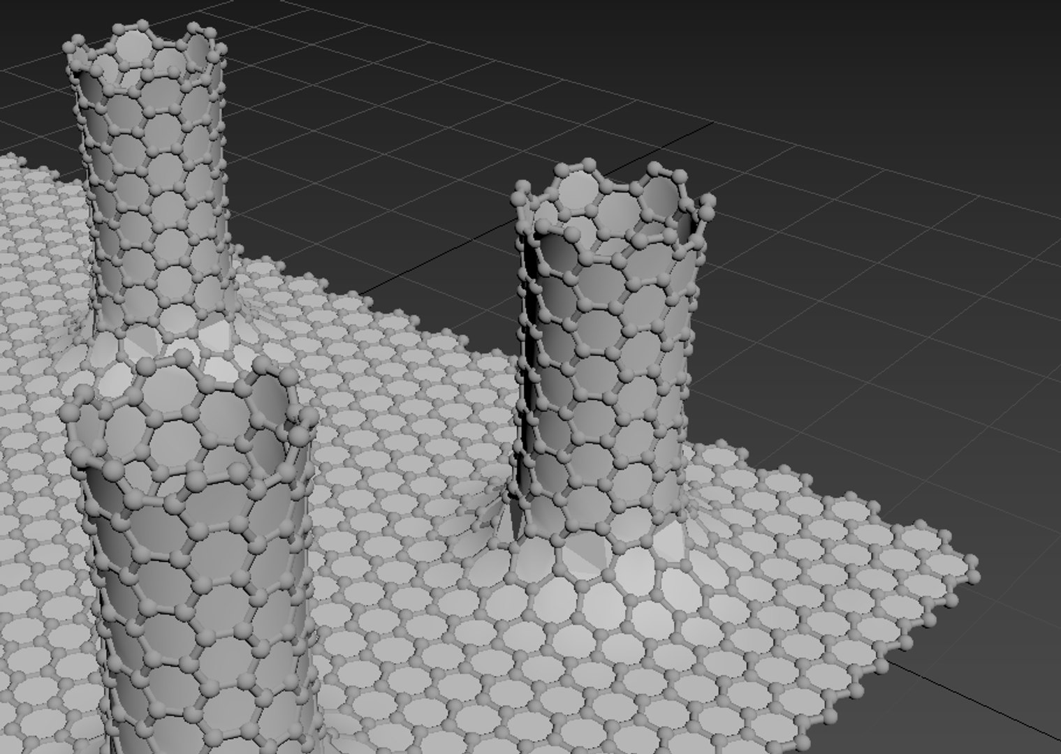Carbon Nanotube Graphene Model - TurboSquid 1540854