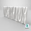 wave wall subdiv2 3D model