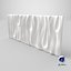 wave wall subdiv2 3D model