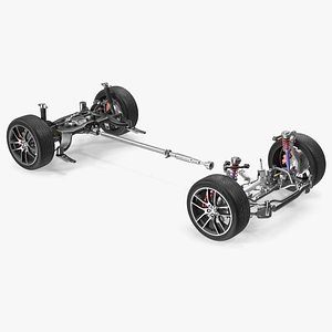Automotive Suspension System 3D model