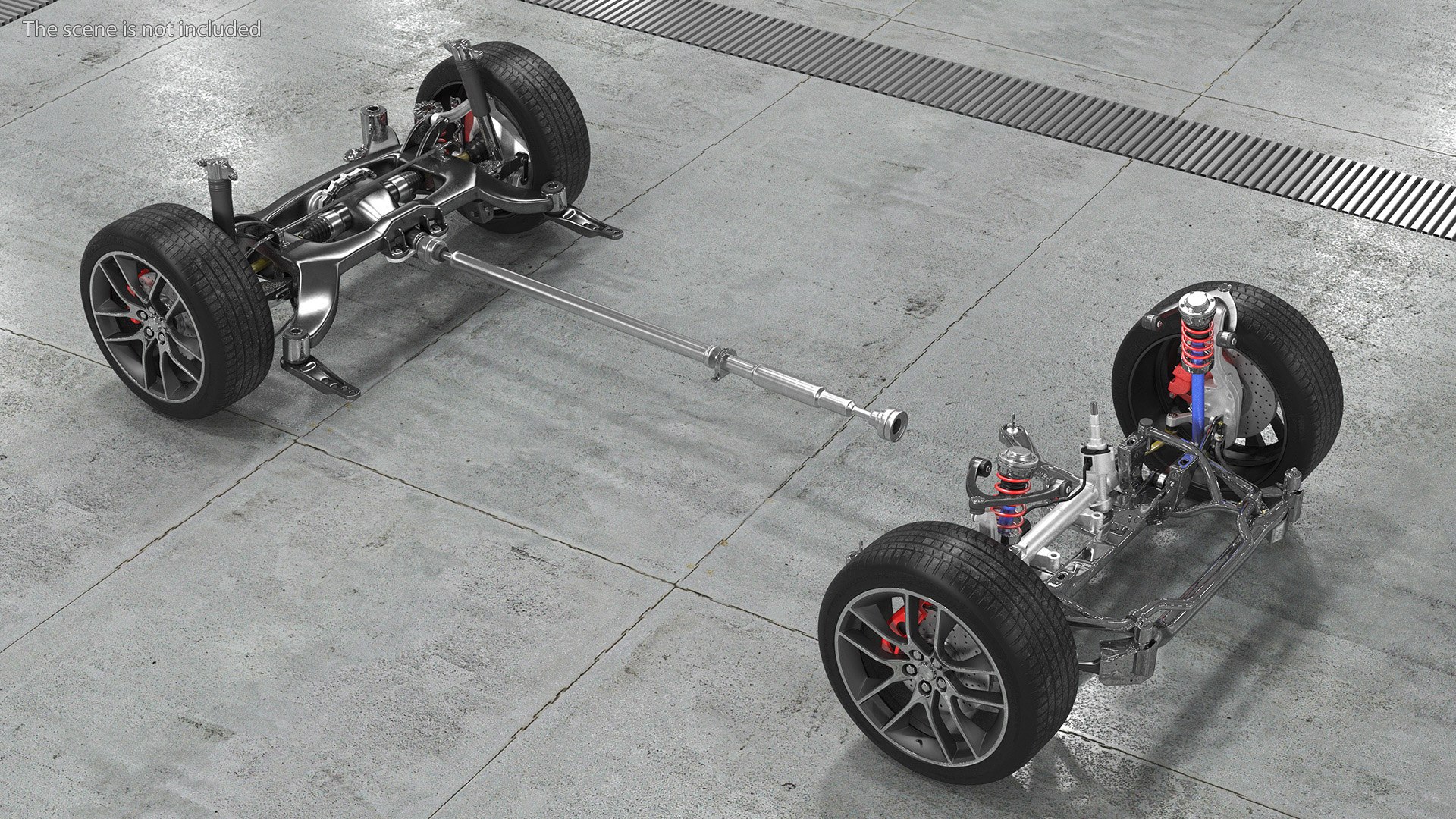 Automotive Suspension System 3D Model - TurboSquid 2204022