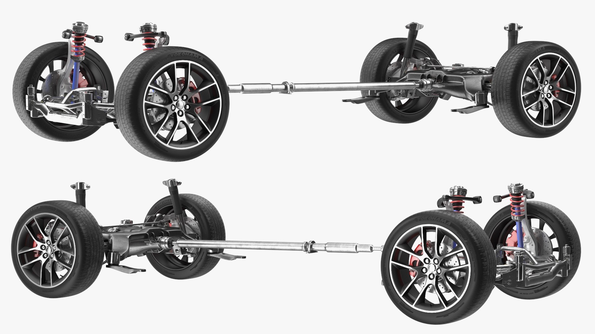 Automotive Suspension System 3D Model - TurboSquid 2204022