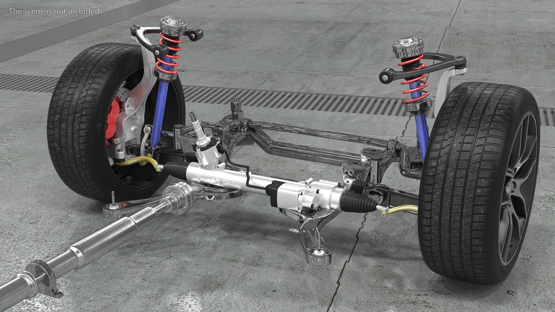 Automotive Suspension System 3D Model - TurboSquid 2204022