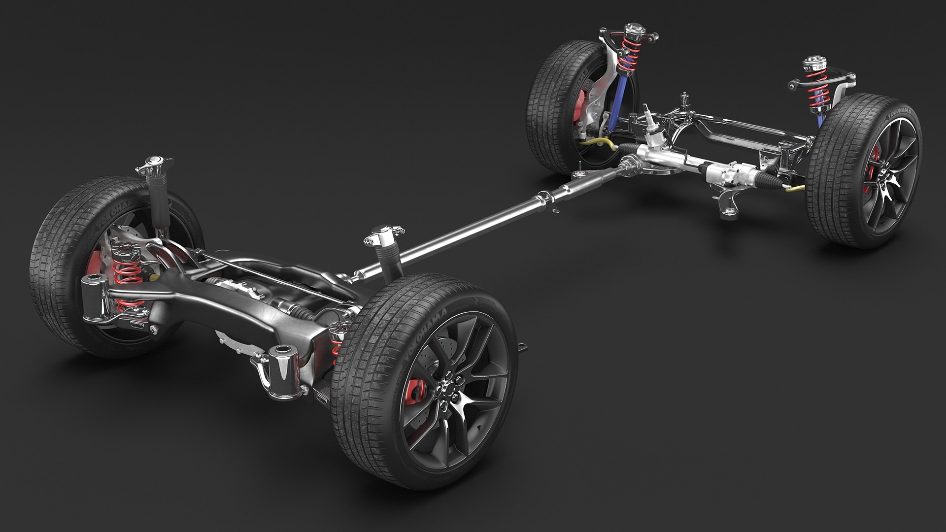 Automotive Suspension System 3D Model - TurboSquid 2204022