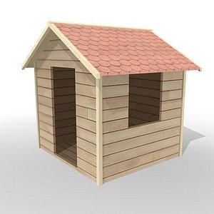 3dsmax wooden house