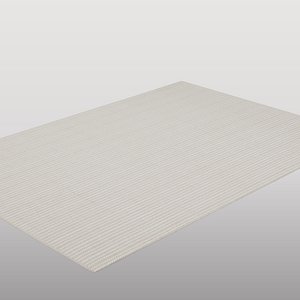 3D Minimalist Gray Area Rug model