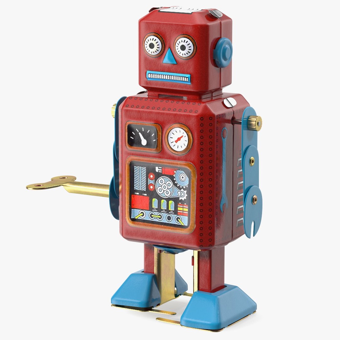 status ros æstetisk 3D Tin Toy Retro Robot Rigged for Maya - TurboSquid 1875022