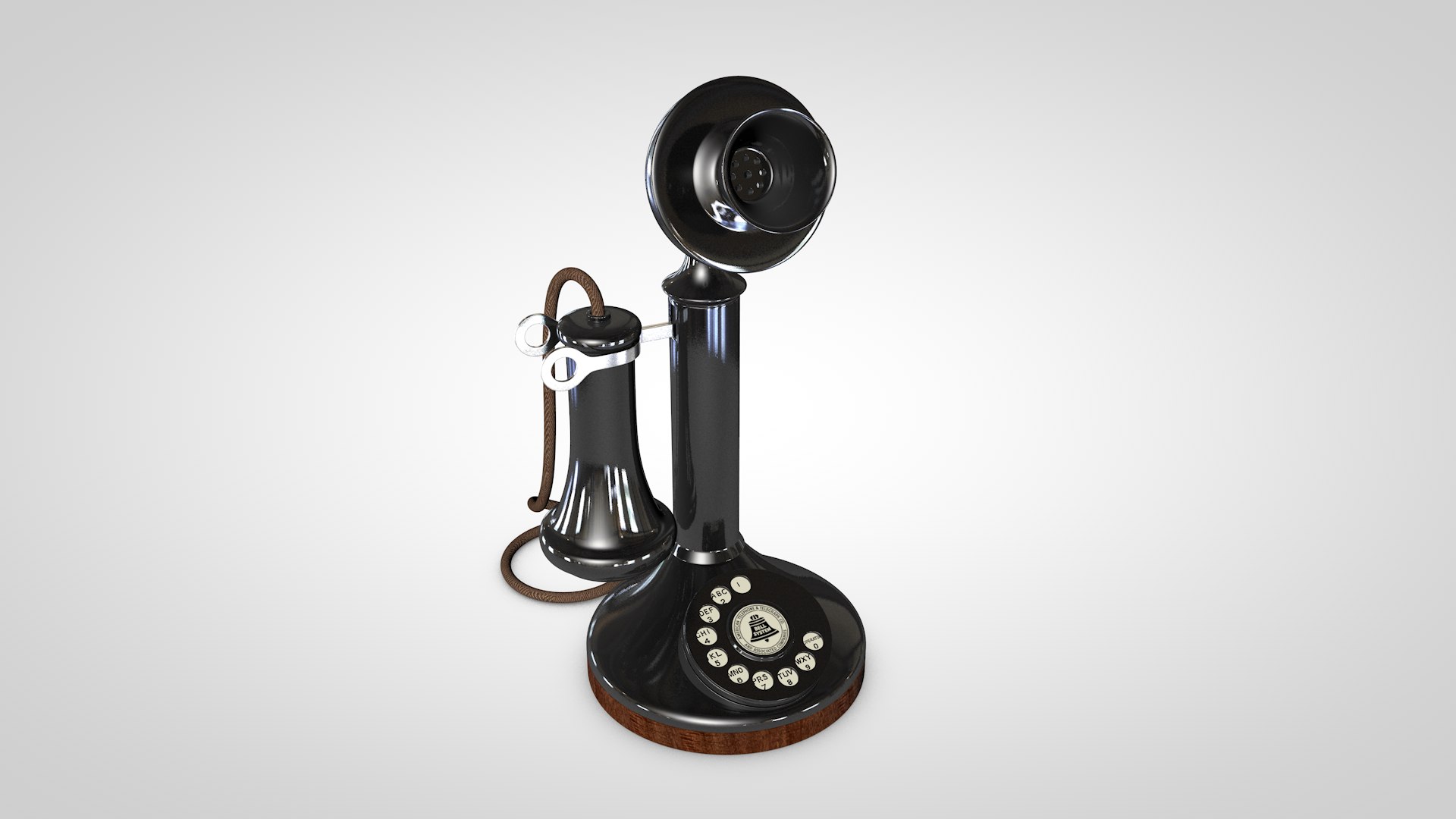 candlestick phone c4d