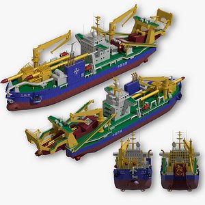 3D Tiankun Heavy-duty Self-propelled Cutter Suction Dredger model