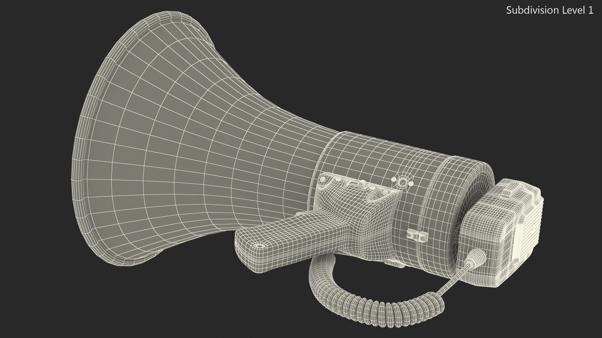 Megaphone bullhorn speaker siren 3D model - TurboSquid 1637620