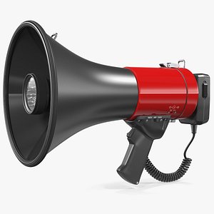 megaphone bullhorn speaker siren 3D model