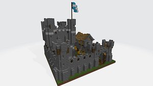 3D Castle Minecraft model
