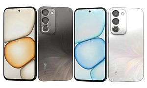 Realme 16x 5G Black And White 3D model