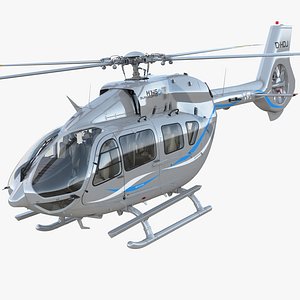 corporate transport helicopter airbus 3D