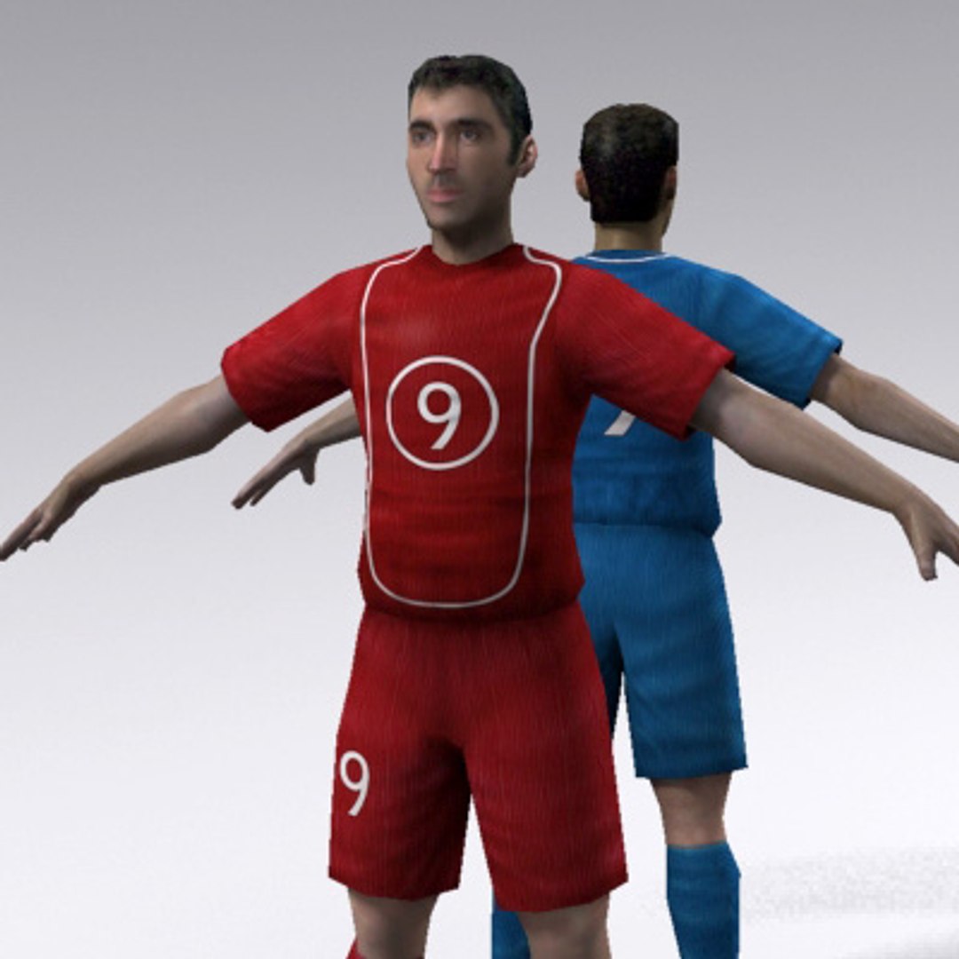 3ds Max Soccer Player