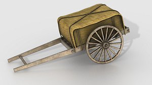 3D model Feudal Japanese Cart