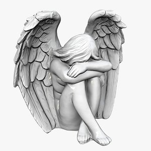 statuette angel 3D model