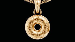 3D Donut pendant model