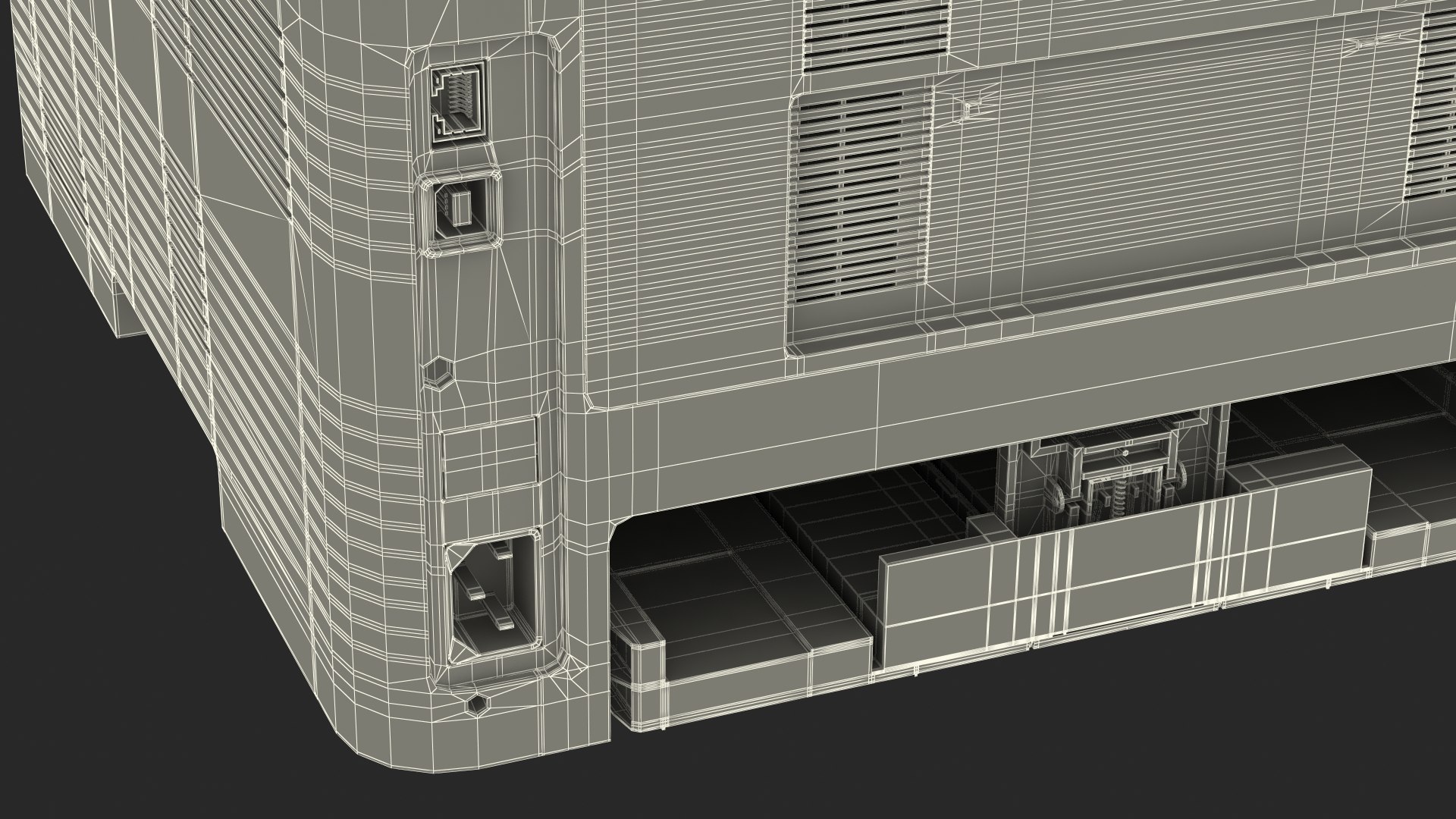 Xerox B215 Multifunction Laser Printer Power ON 3D model TurboSquid