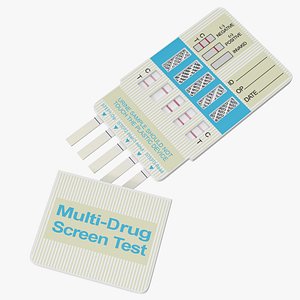 Multi-Drug Testing Kit Used 3D Model 3D model