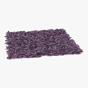 Colored Wood Chips Ground Cover Purple model