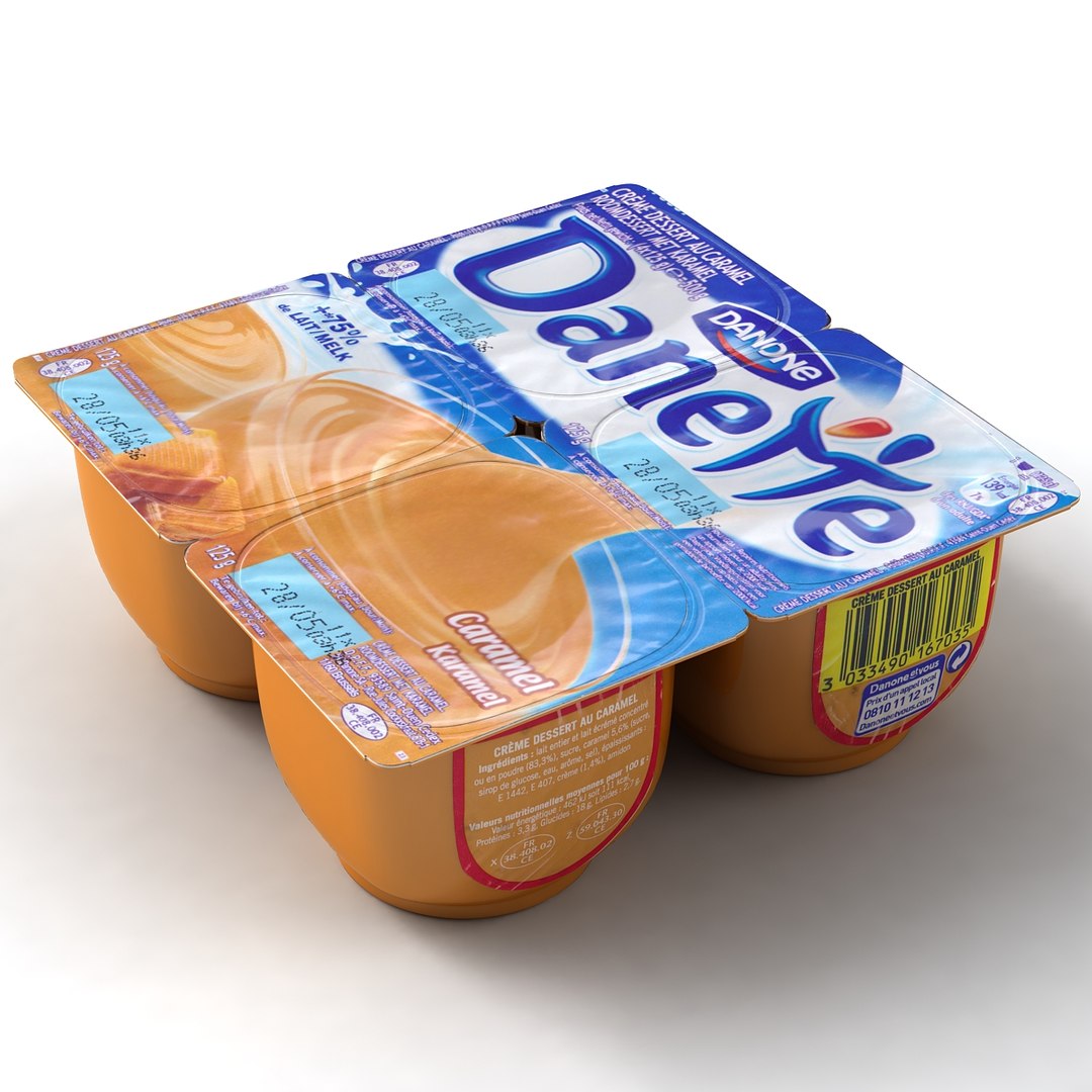 3d Model Cream Caramel