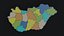 Mapa político de Hungría