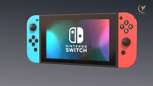 low-poly nintendo switch 3D