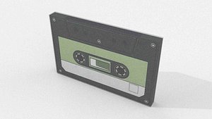 Low-poly Retro Audio Cassette