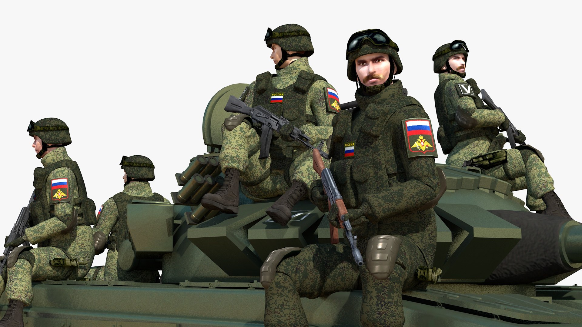 Russian T-72 Tank With Soldiers 3D model https://p.turbosquid.com/ts-thumb/pU/6gc5E2/Fw/6/jpg/1748650581/1920x1080/fit_q87/15e72606689f4ed749e5345e5aa7c451a2193777/6.jpg