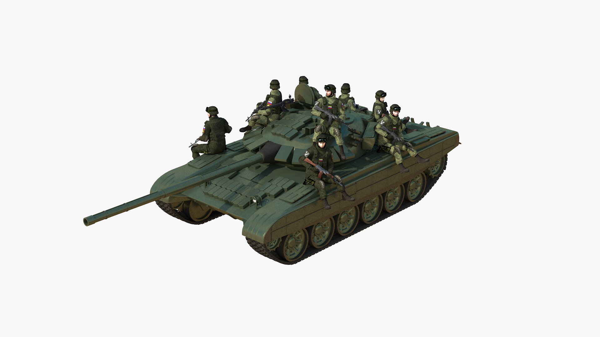 Russian T-72 Tank With Soldiers 3D model https://p.turbosquid.com/ts-thumb/pU/6gc5E2/KY/image/jpg/1748650824/1920x1080/turn_fit_q99/bdb87336739469428cd59b2d956cb5260d5428cb/image-1.jpg