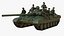 ロシアのT-72戦車と兵士